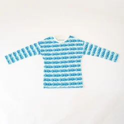 Honey Cake Tiger Kids' + Baby Kids' Hello Fun Wave Unisex Long Sleeve Tee