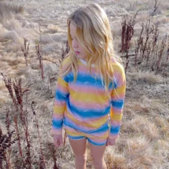 Honey Cake Tiger Kids' Unisex Long Sleeve Tee - Sky's The Limit