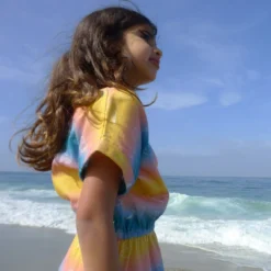 Honey Cake Tiger Kids' Sky's The Limit Short Sleeve Dress