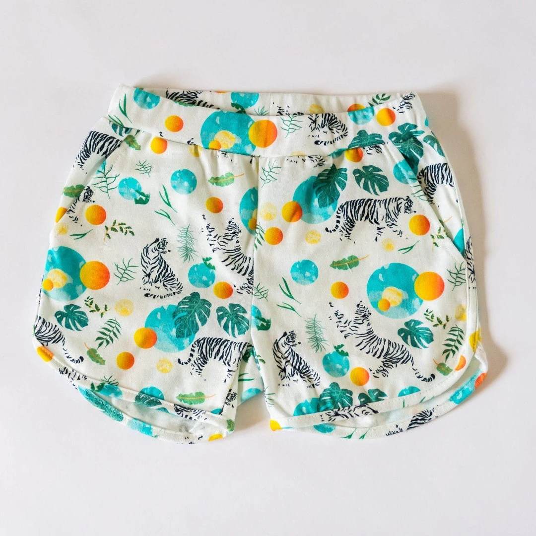 Honey Cake Tiger Kids' + Baby Kids' Magical Jungle Unisex Shorts 3 Honey Cake Tiger Kids' + Baby Kids' Magical Jungle Unisex Shorts