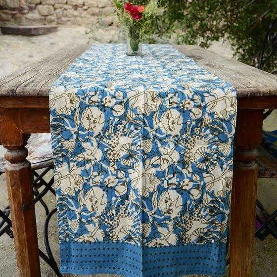 Ichcha Handcrafted Azul Table Runner 3 Ichcha Handcrafted Azul Table Runner