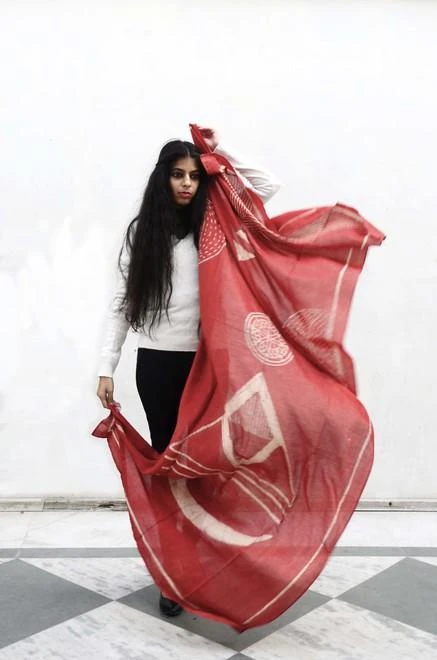 Ichcha Chakra Red Scarf Handcrafted 6 Ichcha Chakra Red Scarf Handcrafted