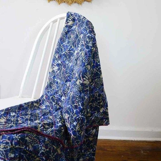 Ichcha Handcrafted Mahi Reversible Throw Blanket 4 Ichcha Handcrafted Mahi Reversible Throw Blanket