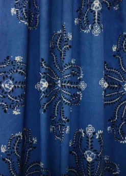 Ichcha Handcrafted Mumtaz Blue Curtain
