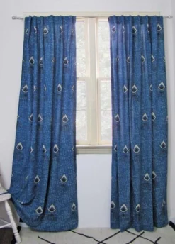 Ichcha Nazar Indigo Curtain Handcrafted