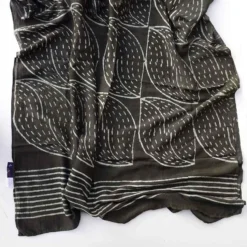 Ichcha Handcrafted Nimboo Black Scarf