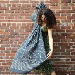 Ichcha Handcrafted Nimboo Black Scarf 7 Ichcha Handcrafted Nimboo Black Scarf