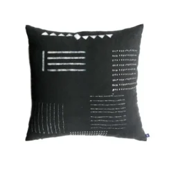 Ichcha Handcrafted Noir Throw Pillow Cover