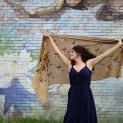 Ichcha Padma Golden Mustard Scarf