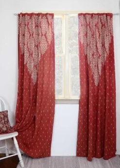 Ichcha Shanti Red Curtain Panel