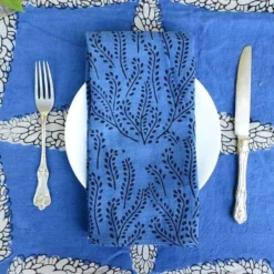 Ichcha Vine Napkin Set - Indigo Kitchen + Dining