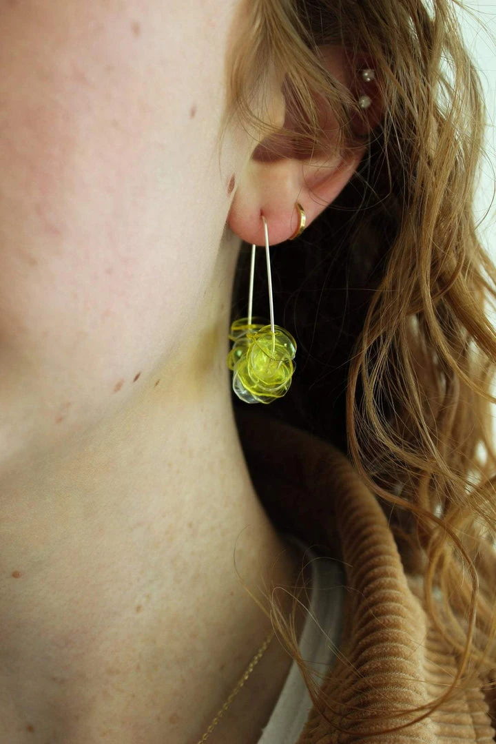 Giulia Letzi + META Jewelry Illuminating Upcycled Drop Earrings - Yellow 7 Giulia Letzi + META Jewelry Illuminating Upcycled Drop Earrings - Yellow
