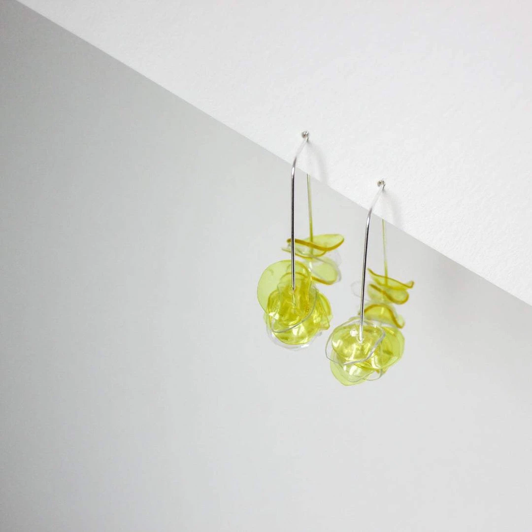 Giulia Letzi + META Jewelry Illuminating Upcycled Drop Earrings - Yellow 3 Giulia Letzi + META Jewelry Illuminating Upcycled Drop Earrings - Yellow