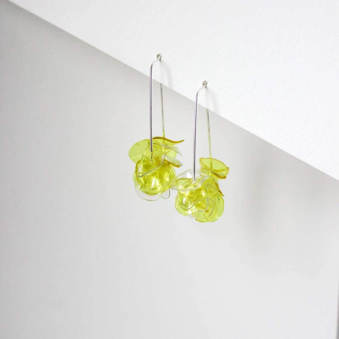 Giulia Letzi + META Jewelry Illuminating Upcycled Drop Earrings - Yellow 5 Giulia Letzi + META Jewelry Illuminating Upcycled Drop Earrings - Yellow
