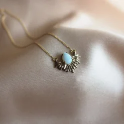 Iron Oxide Boundless Light Opal Necklace