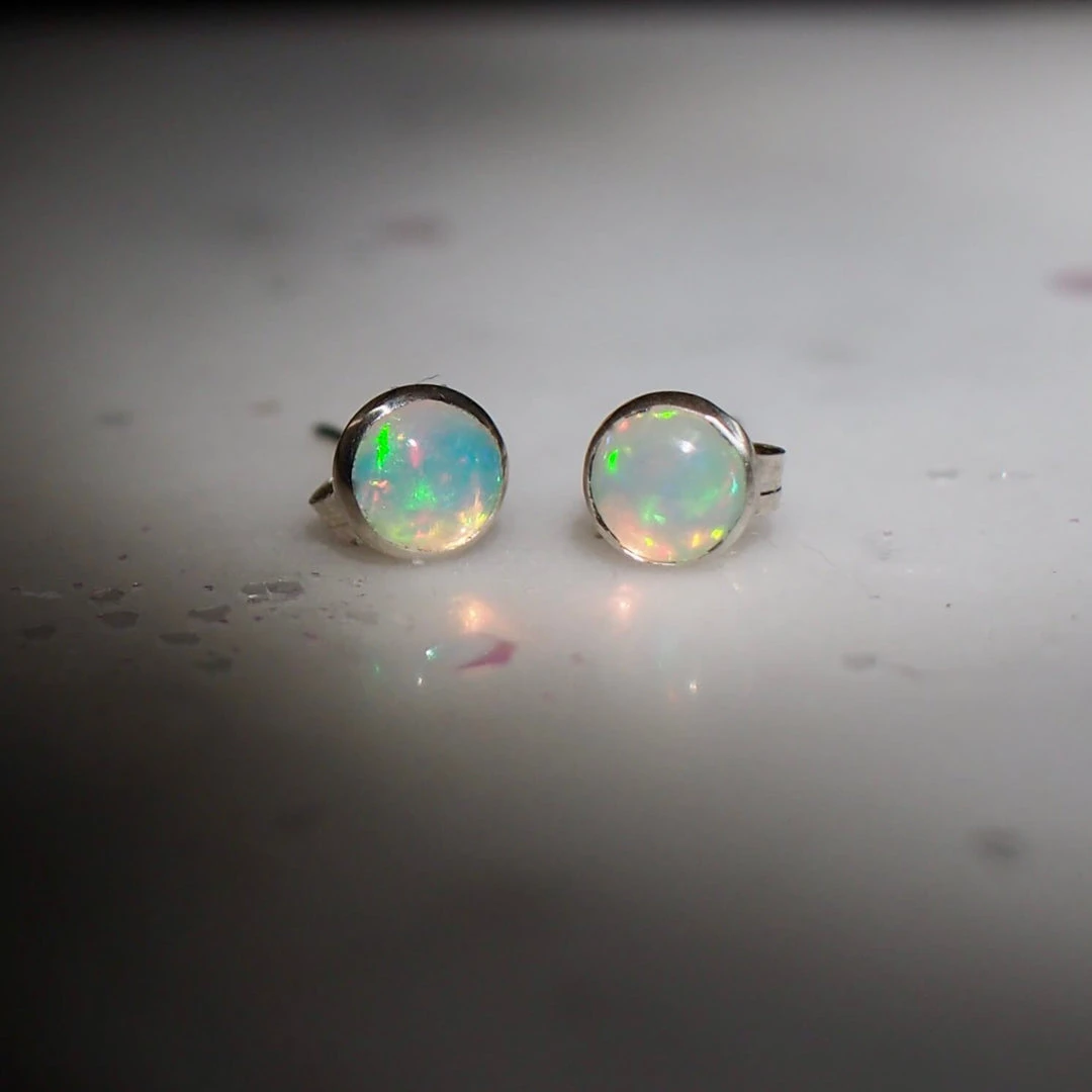 Iron Oxide Gemstone Stud Earrings Jewelry 3 Iron Oxide Gemstone Stud Earrings Jewelry