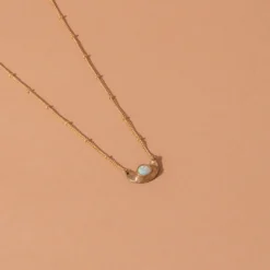 Iron Oxide Jewelry Little Lunar Choker - Gold Tone Bronze