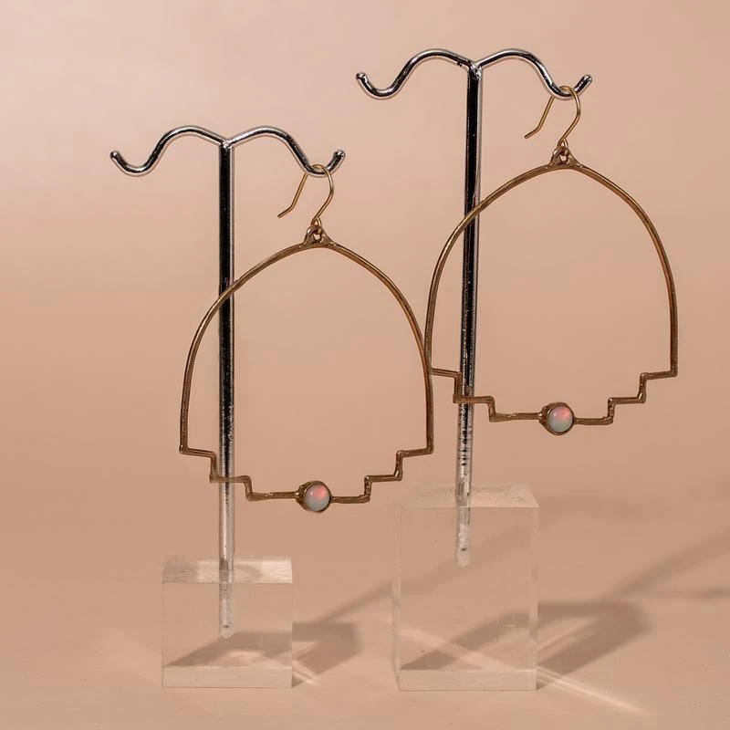 Iron Oxide New Step Hoop Earrings Jewelry 6 Iron Oxide New Step Hoop Earrings Jewelry