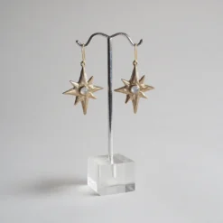 Iron Oxide Polaris Single-Star Earrings