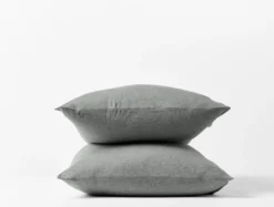 Coyuchi Jersey Envelope Pillowcase Set - Gray Heather