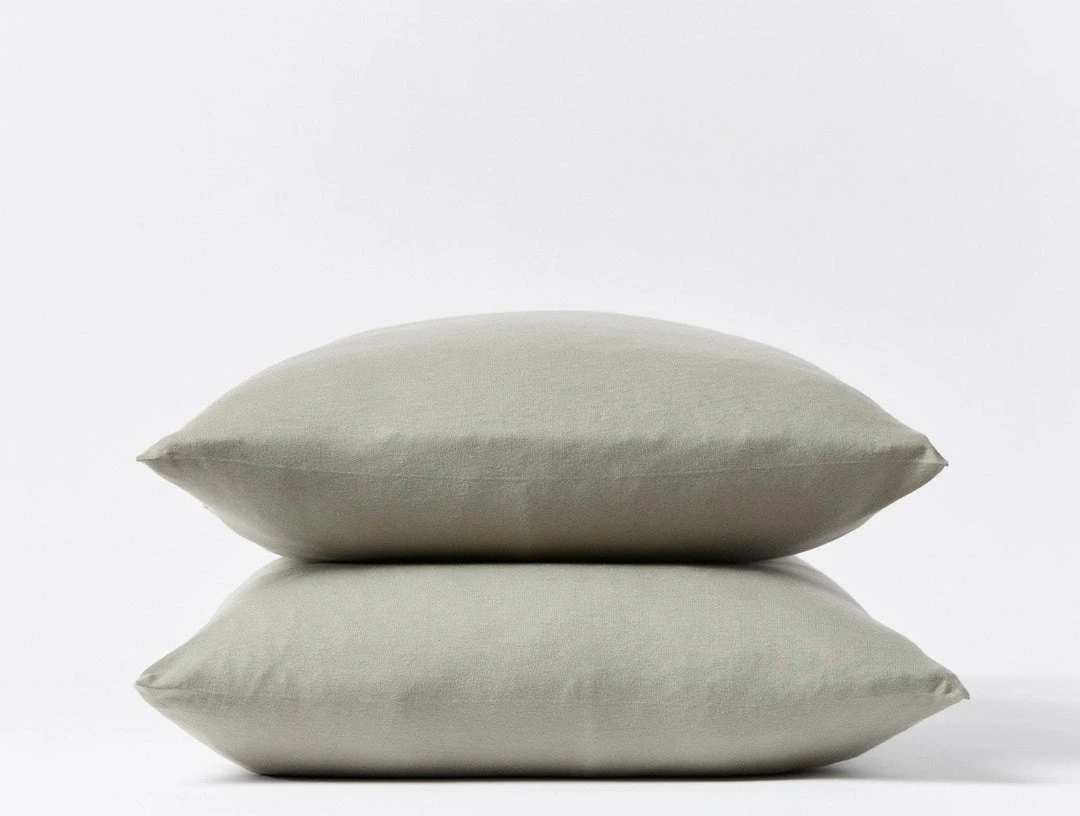 Coyuchi Jersey Envelope Pillowcase Set - Laurel 3 Coyuchi Jersey Envelope Pillowcase Set - Laurel