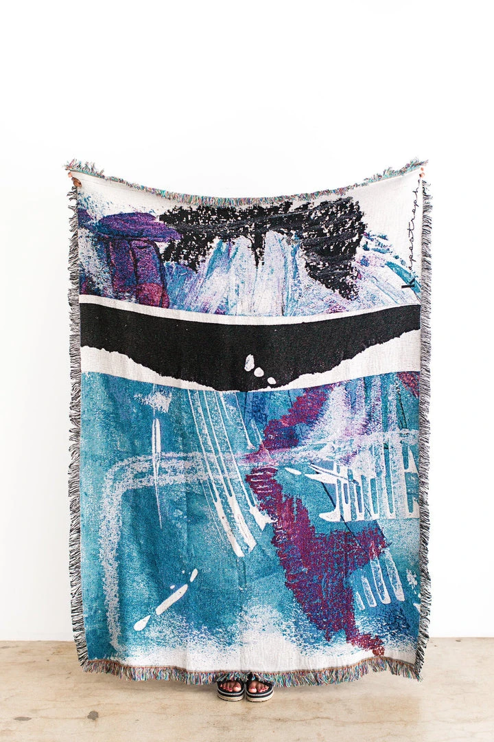 K-apostrophe Manchas + Marks Upcycled Throw Blanket 3 K-apostrophe Manchas + Marks Upcycled Throw Blanket