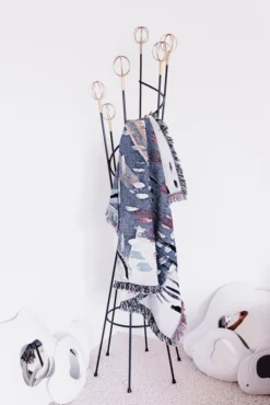 K-apostrophe Monsoon Upcycled Throw Blanket