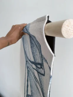 K-apostrophe Water Off Of Treasure Island Is Frigid Woven Tapestry