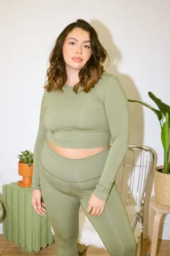 Mary Young Kaela Bamboo Long Sleeve Top Pajamas + Loungewear