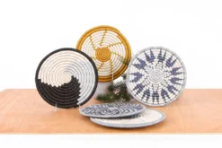 KAZI Home Goods Hope Metallic Silver Hot Pad