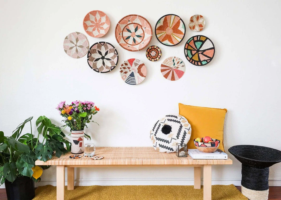 KAZI Medium Apricot Hope Round Basket 5 KAZI Medium Apricot Hope Round Basket