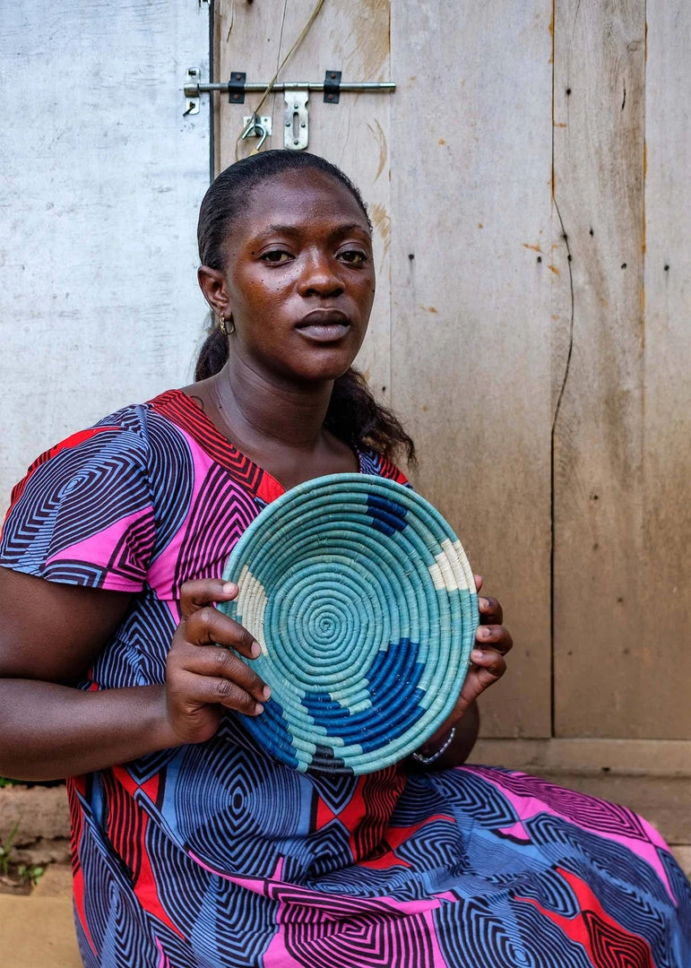 KAZI Medium Cool Sukari Round Basket Home Goods 7 KAZI Medium Cool Sukari Round Basket Home Goods