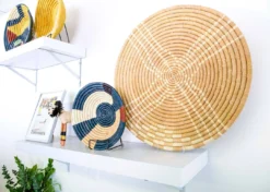 KAZI Medium Mod Abstract Round Basket