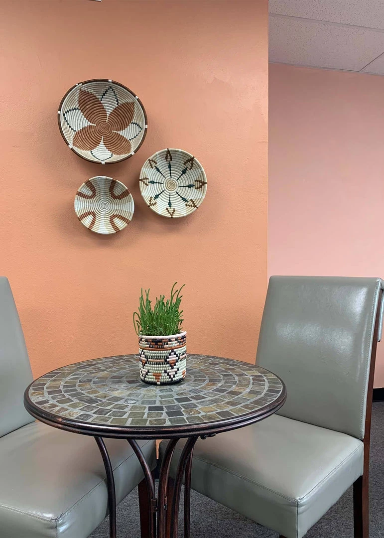 KAZI Home Goods Medium Shades Of Sand Round Basket 5 KAZI Home Goods Medium Shades Of Sand Round Basket