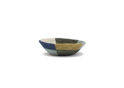 KAZI Medium Silver Blue Umuseke Round Basket Home Goods 10 KAZI Medium Silver Blue Umuseke Round Basket Home Goods