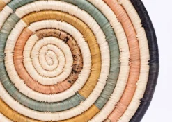 KAZI Best Sellers Peach + Banana Bark Striped Trivet