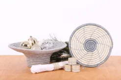 KAZI Spiral Metallic Silver Hot Pad Home Goods