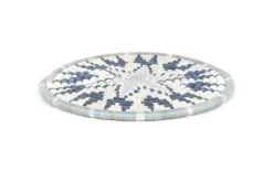 KAZI Zahabu Metallic Silver Hot Pad Trivet