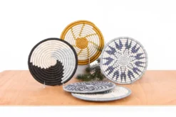 KAZI Zahabu Metallic Silver Hot Pad Trivet