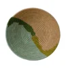 KAZI Home Goods Apricot + Seafoam Large Round Basket