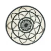 KAZI Large Black + White Thousand Hills Round Basket Home Goods