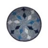 KAZI Large Blue Diamond Round Basket Home Goods