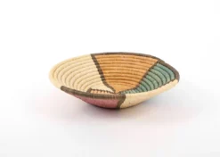 KAZI Home Goods Large Lilac + Neutrals Round Basket