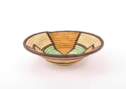 KAZI Extra Large Lilac + Neutrals Round Basket Home Goods