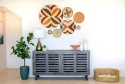 KAZI Extra Large Shades Of Sand Hope Round Basket