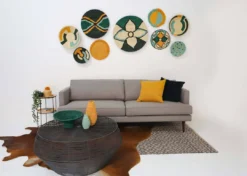 KAZI Home Goods Small Bermuda Fringed Wall Disc I