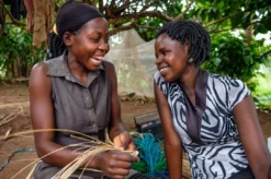 KAZI Medium All Natural Woven Wall Plate Home Goods