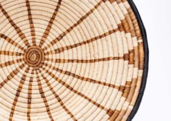 KAZI Large Banana Burst Woven Wall Plate Home Goods