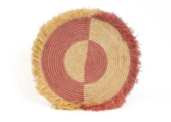 KAZI Large Blossom Fringed Wall Disc II