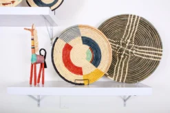 KAZI Home Goods Large Cocoa Sanaa Woven Wall Plate 14 KAZI Home Goods Large Cocoa Sanaa Woven Wall Plate